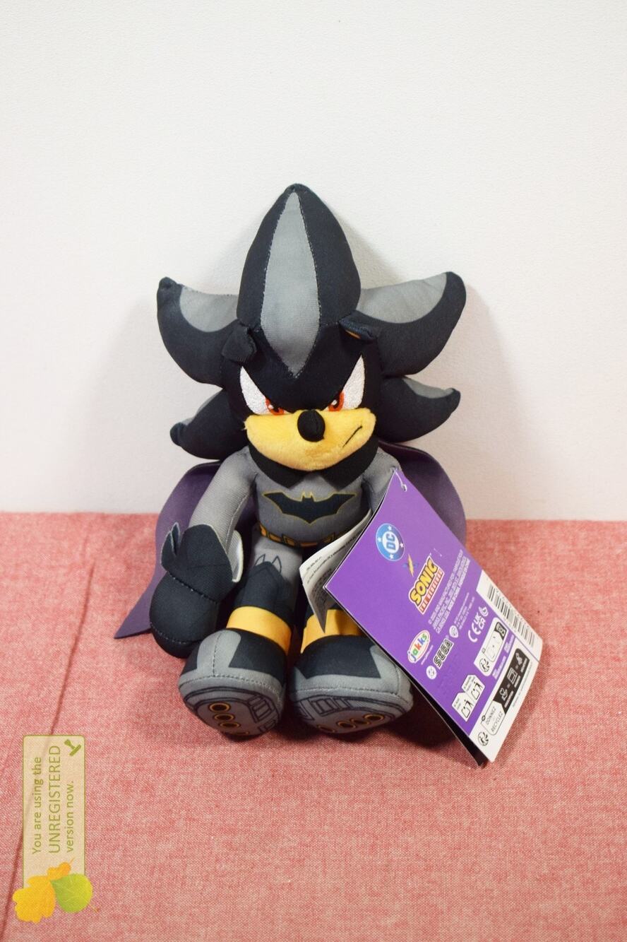Sonic X DC Shadow As Batman 9" Plush Stuffed Animal